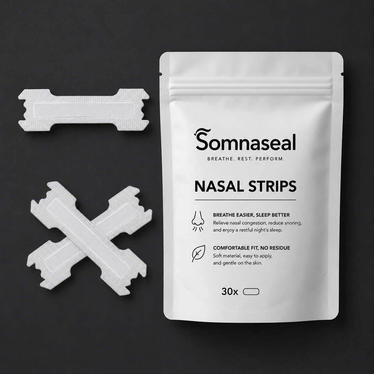 Breathing nasal strip