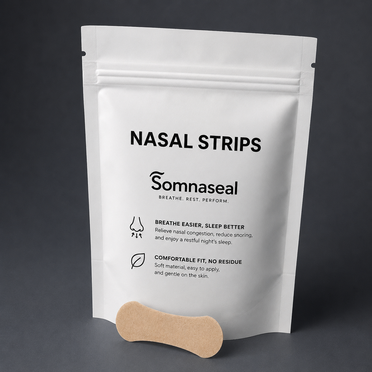 Breathing nasal strip