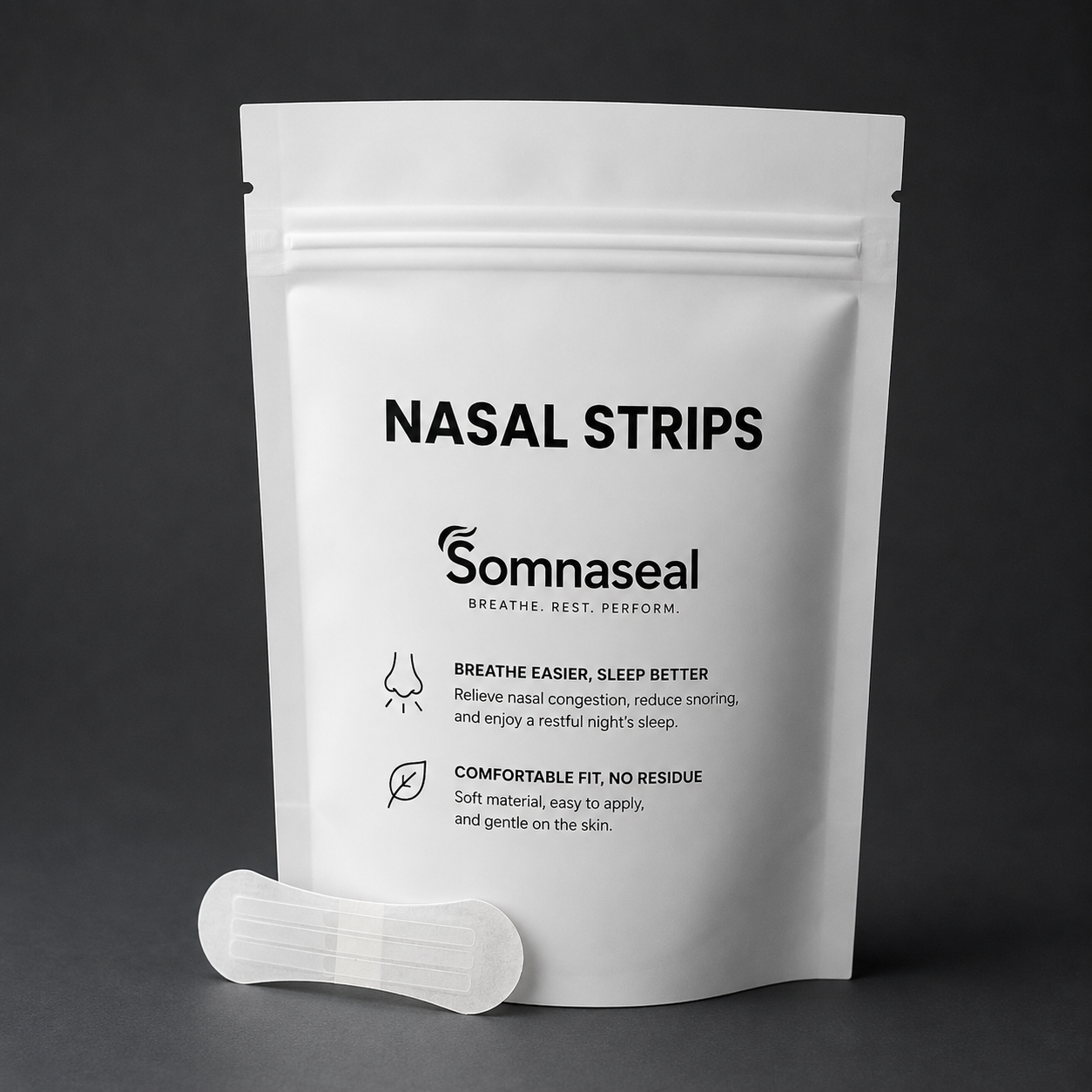 Breathing nasal strip